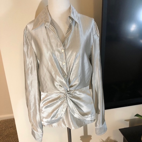 Armani Collezioni Tops - Georgio Armani silk side zip top
